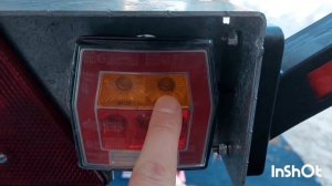 Fristom FT-122 .Подключение электрики & замена штатных фонарей  + боковые габариты на прицепе мзса.