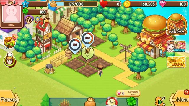 Best Farm & Restaurant Game Mobile I love burger Android ios Gameplay Part 2 смотреть онлайн