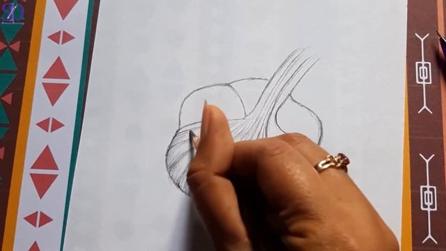 How to draw a Garlic/ Pencil sketch/ Sinoun drawing смотреть онлайн