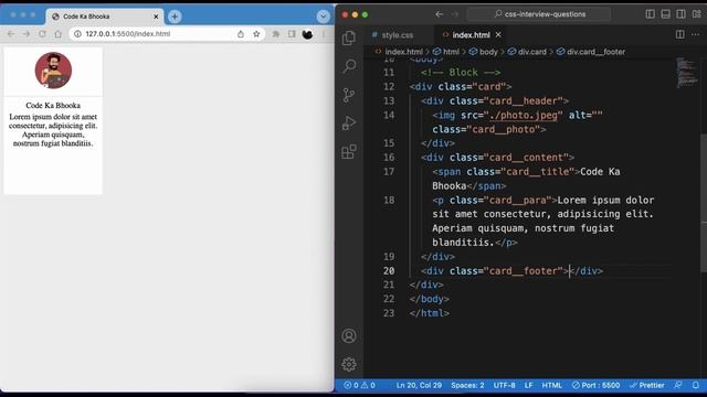 Block Element Modifier Naming Convention | BEM Tutorial in Hindi | BEM Examples смотреть онлайн