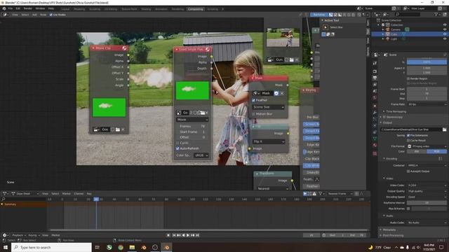 Change When Video Clip is Played in Node Editor Timeline Blender смотреть онлайн