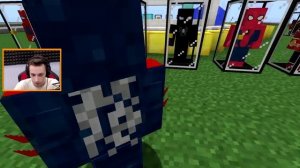 ВСЕ КОСТЮМЫ ЧЕЛОВЕК ПАУК ОБЗОР МОДА СУПЕРГЕРОИ #майнкрафт #мультик #майн minecraft супергерои майн