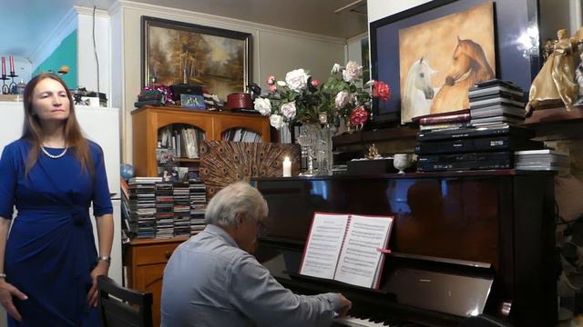 Ave Maria Moonlight Sonata soloist lyudmila Alekseevna, piano Peter Palmer. смотреть онлайн
