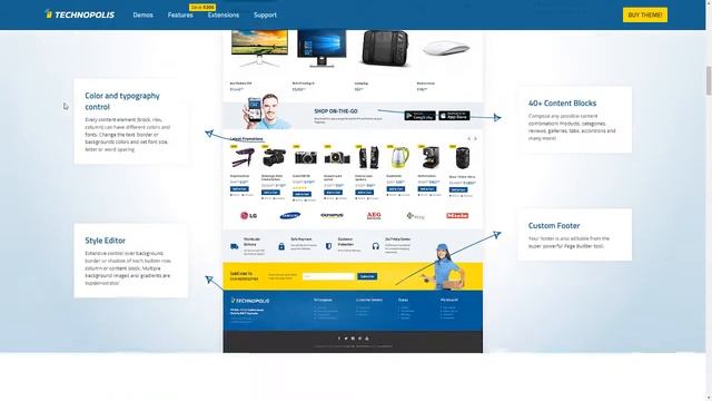 Technopolis Shop - Electronics Store OpenCart Theme смотреть онлайн
