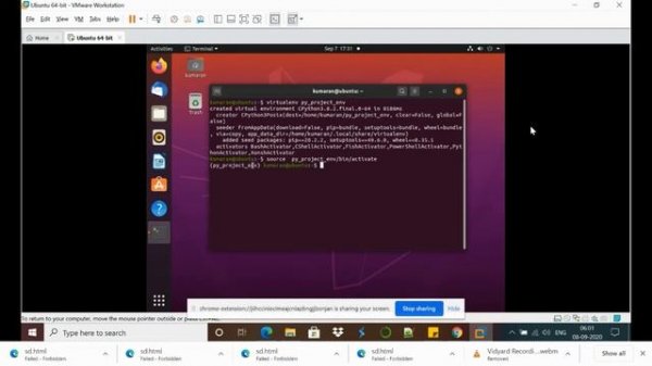 Install Jupyter notebook in Ubuntu and setup virtual environment for Jupyter python notebook