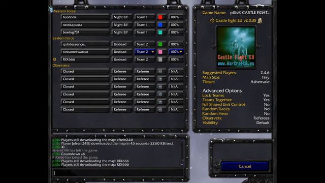 streamerwarcat SURVIVAL CHAOS castle fight Warcraft 3 game Stream смотреть онлайн