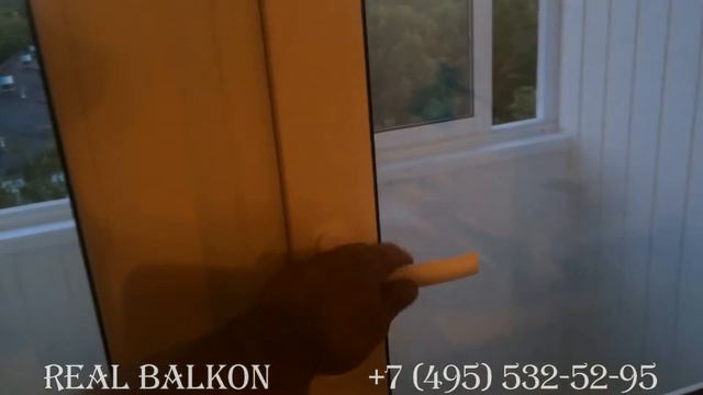 Остекление лоджий 3 Метра в Москве под ключ. Шкаф на балконе. смотреть онлайн