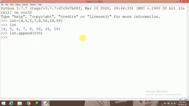 #22:- Insert an Element at any Index of List in Python | Python Tutorial in Hindi смотреть онлайн