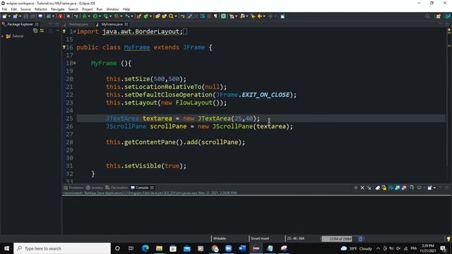 Java GUI Tutorial #65 - Create a ScrollPane Using JScrollPane Class In Java GUI Swing смотреть онлайн