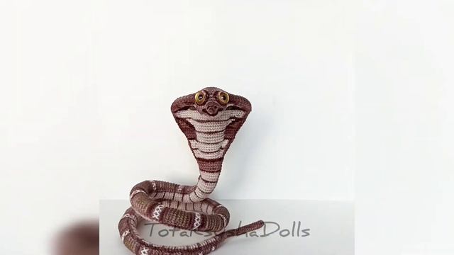 Crochet Cobra Pattern. Realistic Snake. Instruction For Handmade Eyes Is Included??