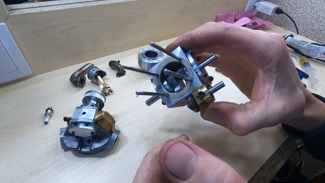 Homemade four stroke engine / 4х тактный двигатель своими руками смотреть онлайн