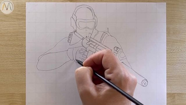 How to draw a soldier special forces / Drawing tutorial смотреть онлайн