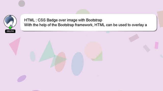 HTML : CSS Badge over image with Bootstrap смотреть онлайн