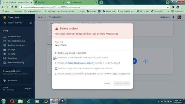 HOW TO DELETE FIREBASE PROJECT AND FIREBASE ACCOUNT . 2021 -22 смотреть онлайн