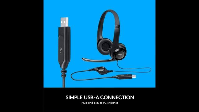 H390 Wired Headset, Stereo Headphones with Noise-Cancelling Microphone смотреть онлайн