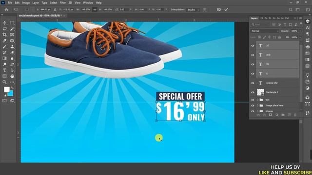 social media post design photoshop - adobe photoshop tutorial 2022 смотреть онлайн
