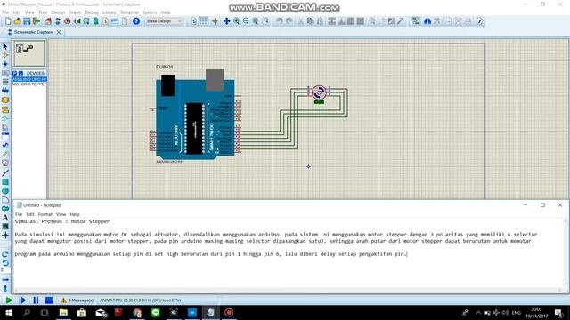 Simulasi Proteus - Motor Stepper
