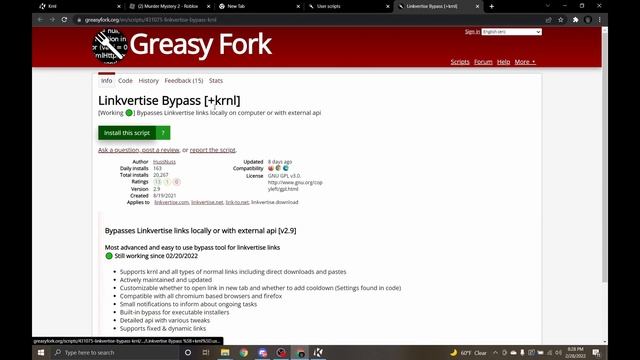 Krnl | How To Download Krnl : How to bypass key :Free Executor *2022* [outdated] смотреть онлайн