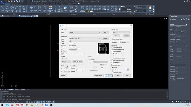 Tutorial how to export DWG to PDF using ZWCAD software. смотреть онлайн