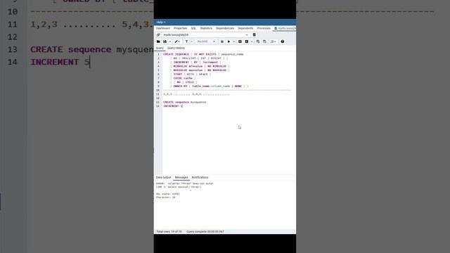 POSTGRESQL SQUENCE смотреть онлайн