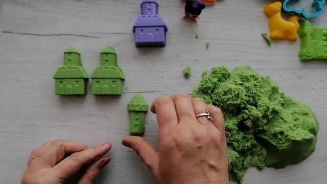 Лепка из кинетического песка/ Kinetic Sand/ Sand Sculpting   #kineticsand    #sands_culpting