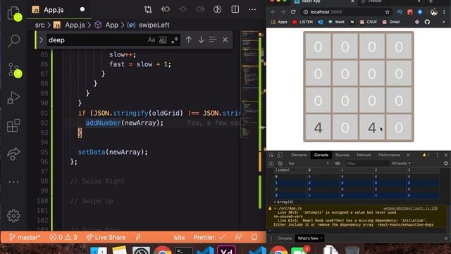 #3 - 2048 Game - SIMPLE AND EASY - Game Development in React смотреть онлайн