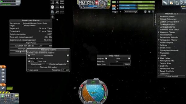KSP Обзор модов. Полный гайд MechJeb. Часть 1