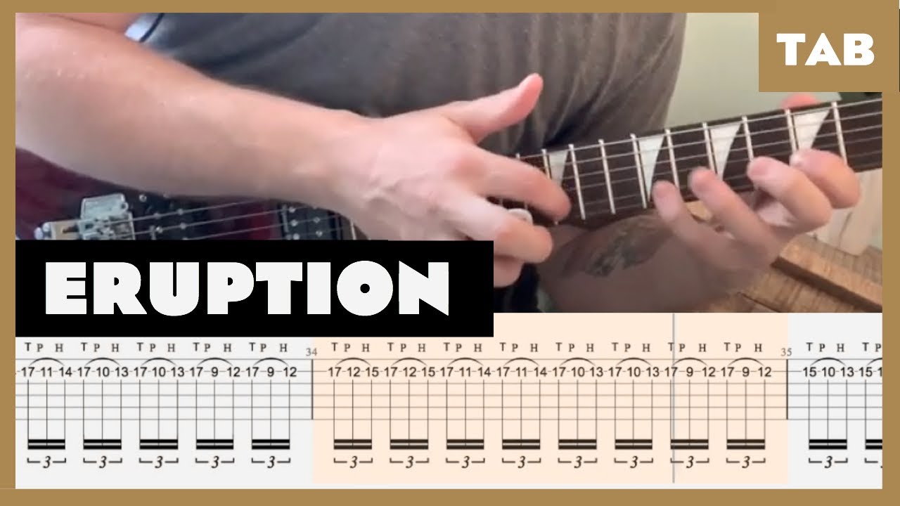 Van Halen - Eruption - Guitar Tab | Lesson | Cover | Tutorial смотреть онлайн