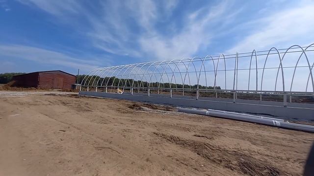 Строительство Тентового Ангара для телят. Часть 3.