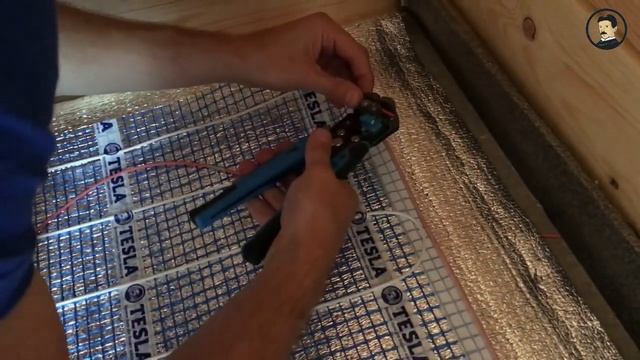 Монтаж карбонового кабельного теплого пола Tesla смотреть онлайн