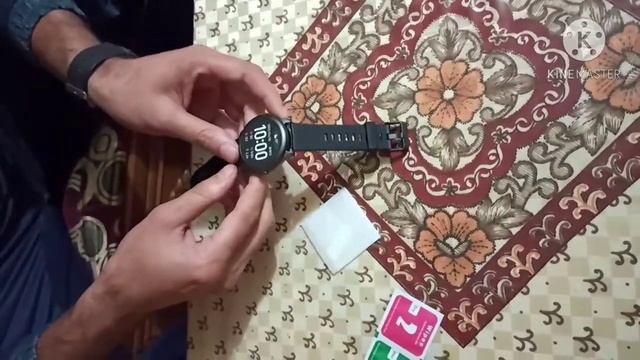 Haylou LS 05-1 Smart Watch protector glass setting. смотреть онлайн