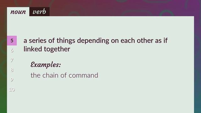 Chain | meaning of Chain смотреть онлайн
