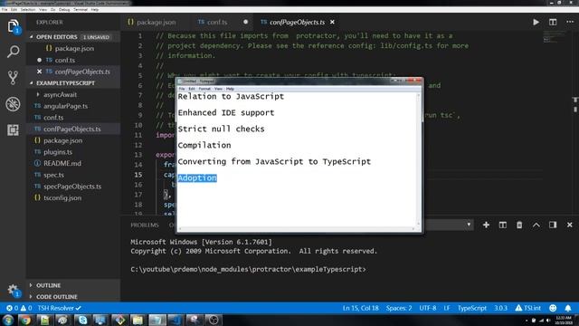 Learning e2e testing with Protractor: Part 7 Exploring Typescript vs JavaScript Protractor смотреть онлайн