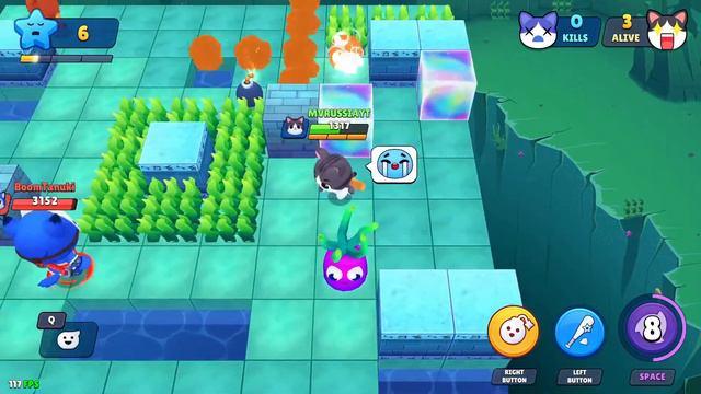 BOMBERGROUNDS ИГРАЕМ ПУШ КЭТТИ НА 30 смотреть онлайн