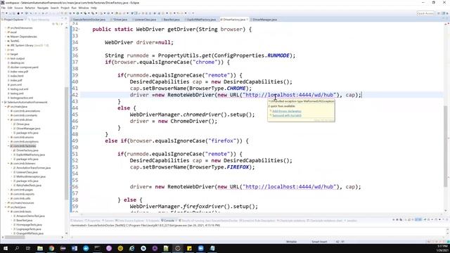 Selenium Framework - Part 44 - Create Driver Factory - Encapsulate the logic of Browser Invocation смотреть онлайн