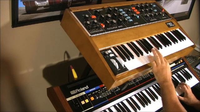 Roland Juno 60 + Moog Minimoog  THE 80's