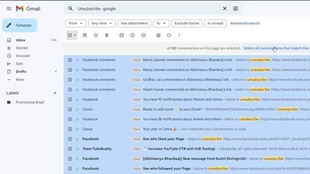 ? How To Stop Unwanted Promotional Emails in Gmail | Delete Gmail Messages All At Once смотреть онлайн