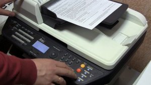 Копирование на аппарате МФУ  kyocera FS1300 1030 1128MFP