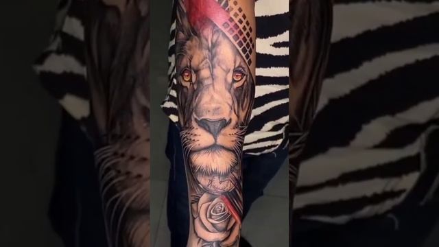#lion tattoo on hand#lion tattoo design ideas #colour lion tattoo design by Som tattoo_ph-705948429 смотреть онлайн