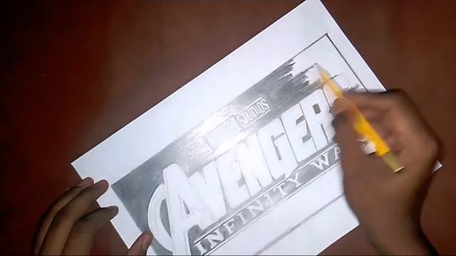 Avengers Infinity War Title speed sketch drawing || Sanjay m Arts || смотреть онлайн