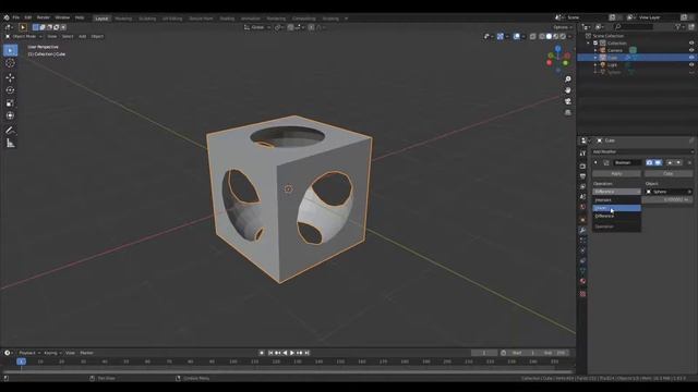 Blender 2.83 Boolean Modifier на русском смотреть онлайн