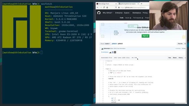 "Installing" Scripts in your ~/.local/bin on Linux - pfetch from github смотреть онлайн