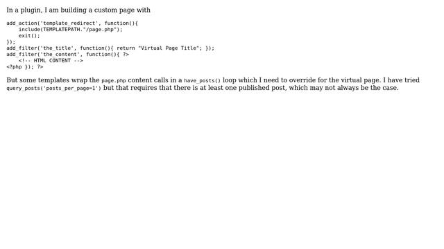 Wordpress: Fake Single Wordpress Post (Page) Loop смотреть онлайн