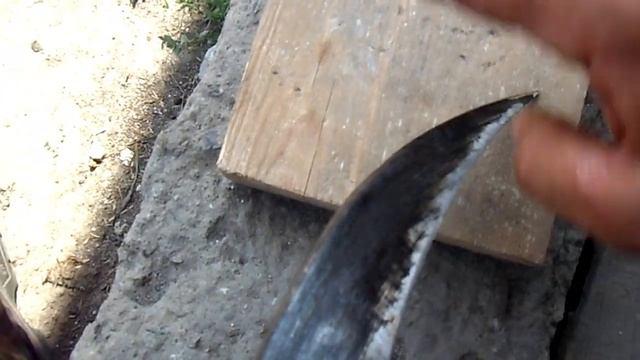 Как насадить косу (литовку)