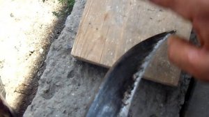 Как насадить косу (литовку)