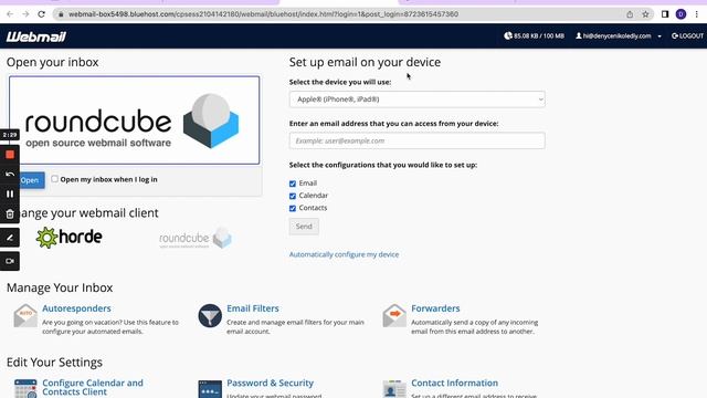 Bluehost Tutorial ‹ Create a FREE Roundcube Email Account смотреть онлайн