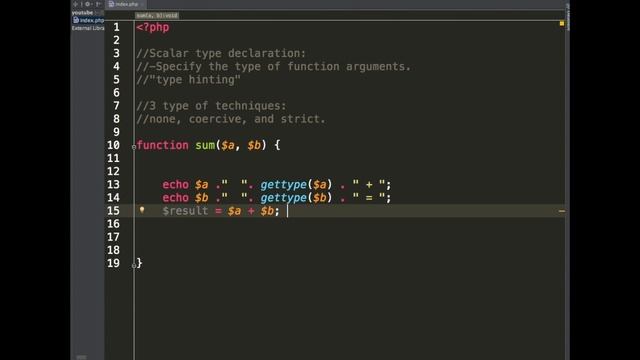 Scalar Type Declaration in PHP 7 (Part 1) смотреть онлайн