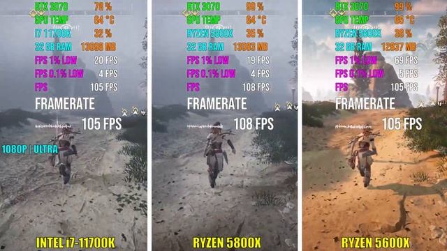 INTEL i7-11700K vs RYZEN 5800X vs RYZEN 5600X | Test in 5 Games смотреть онлайн
