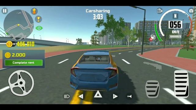 Car Simulator 2 - Renting a Honda Civic (Carsharing) Car Games Android Gameplay смотреть онлайн