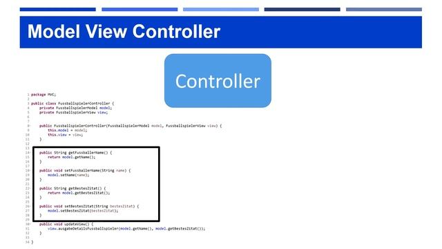 Model View Controller (MVC) Entwurfsmuster in Java смотреть онлайн